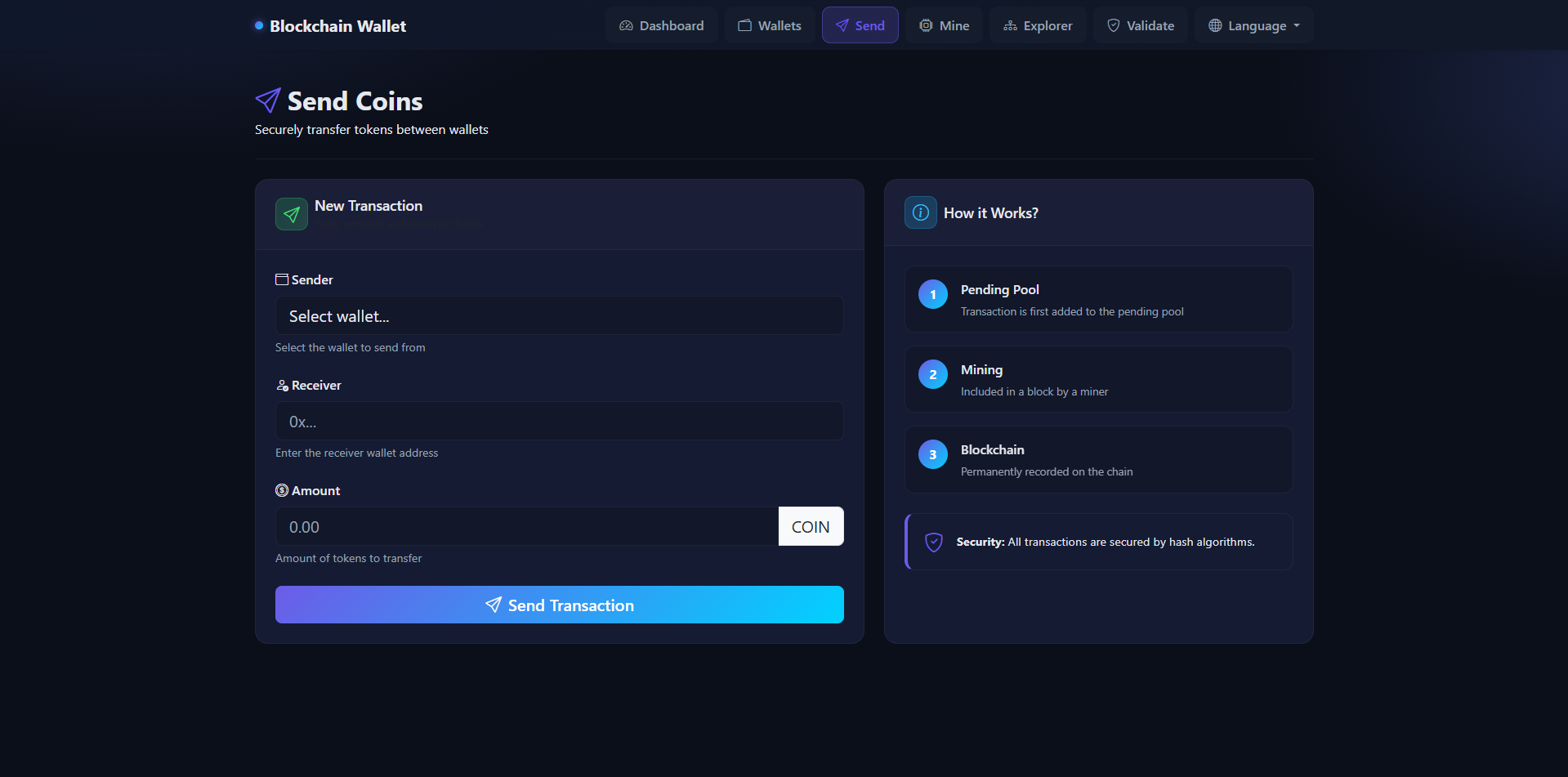 Blockchain Management System